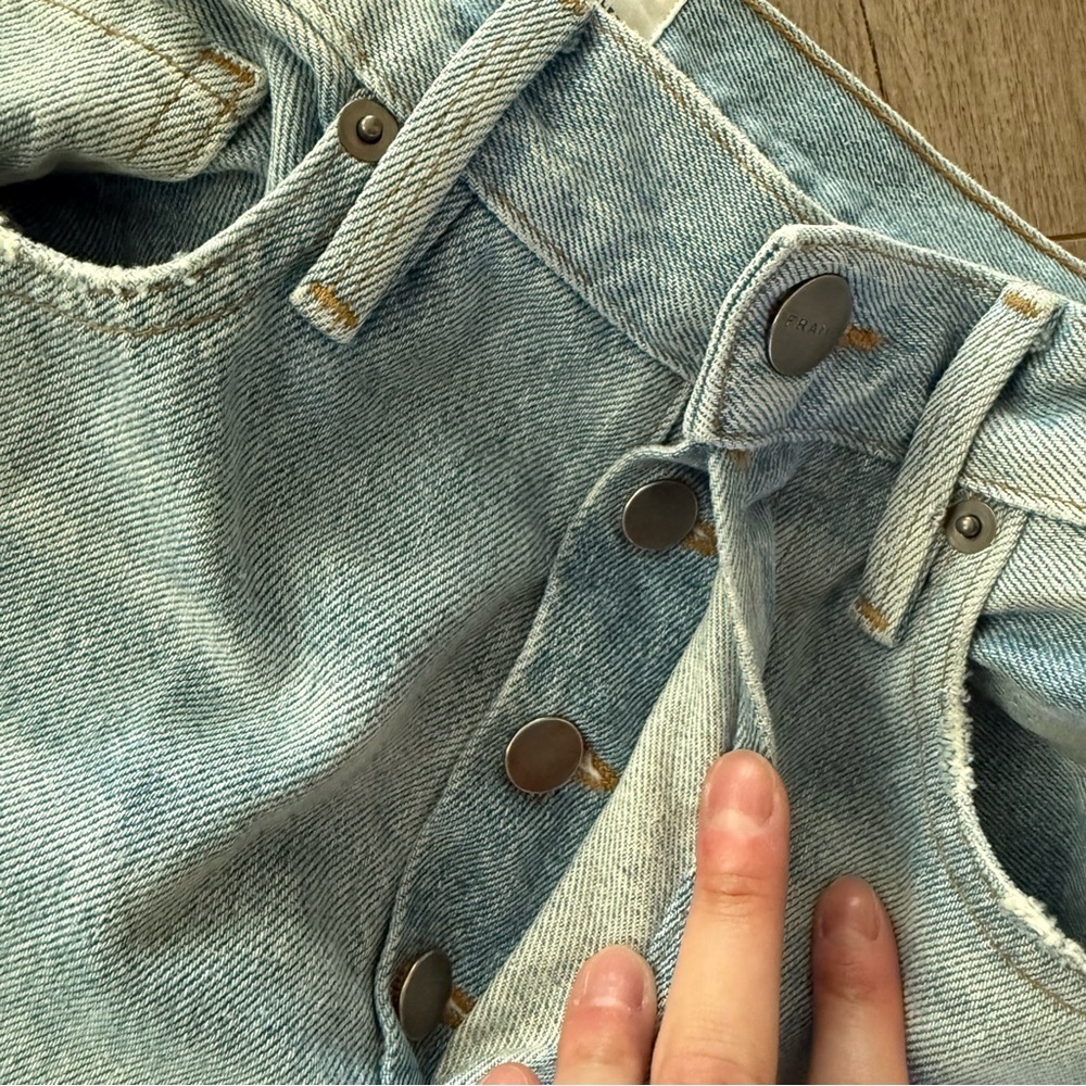 New Frame Le Panel Cropped Flare Hurley Denim Jeans - Picture 5 of 10